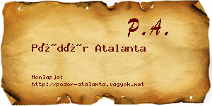 Pödör Atalanta névjegykártya